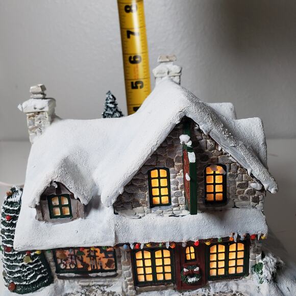 Thomas Kinkade Hawthorne Village Santas Workshop Toys & Horse Sleigh Christmas - Picture 2 of 16